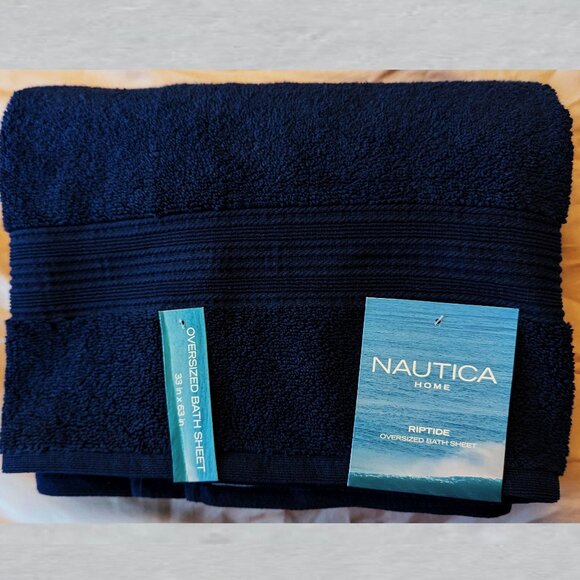 Nautica Other - Nautica Home Riptide Bath Towel Blue Measures 33 x 63 inches